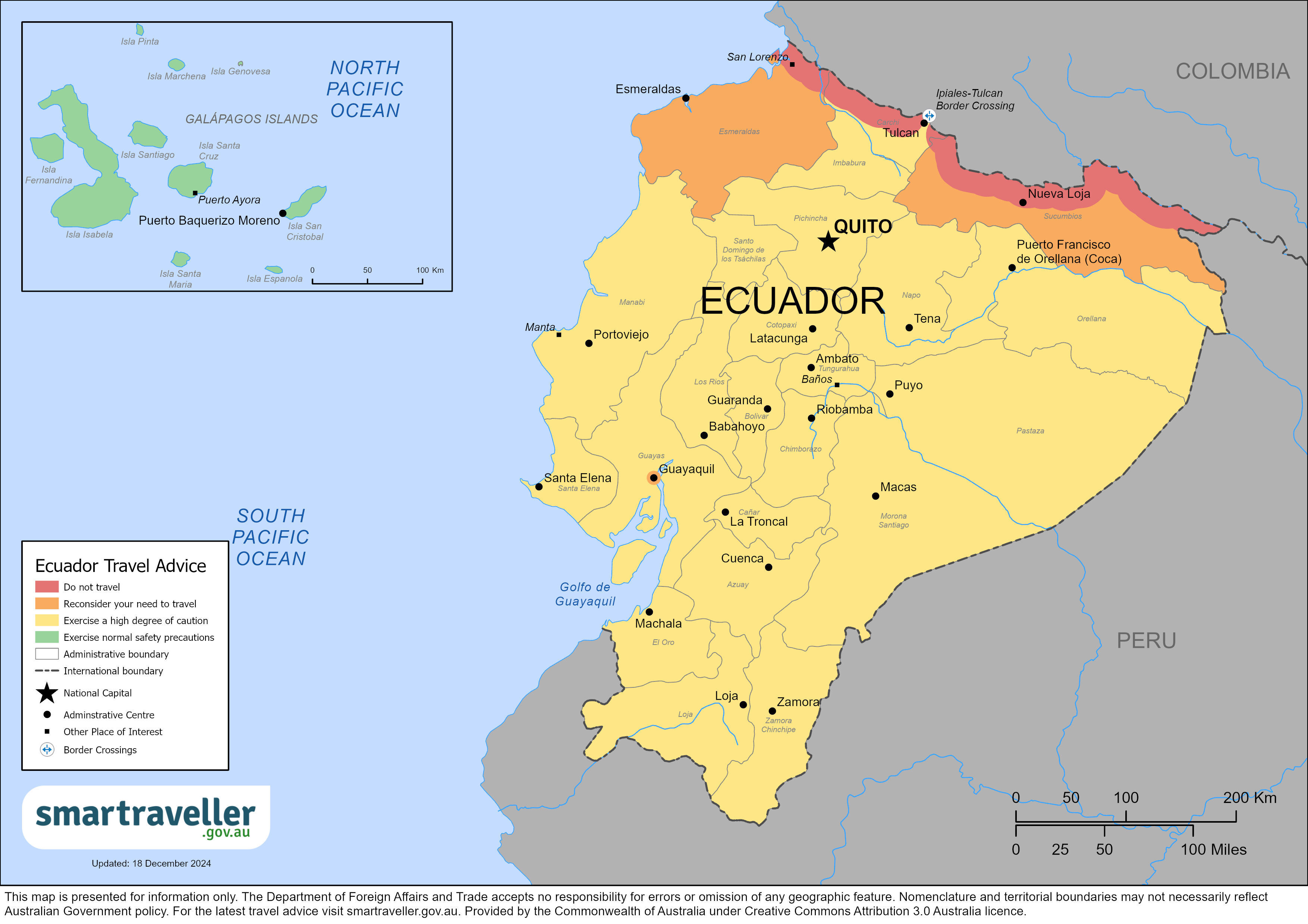 Ecuador Map 17 January 2025