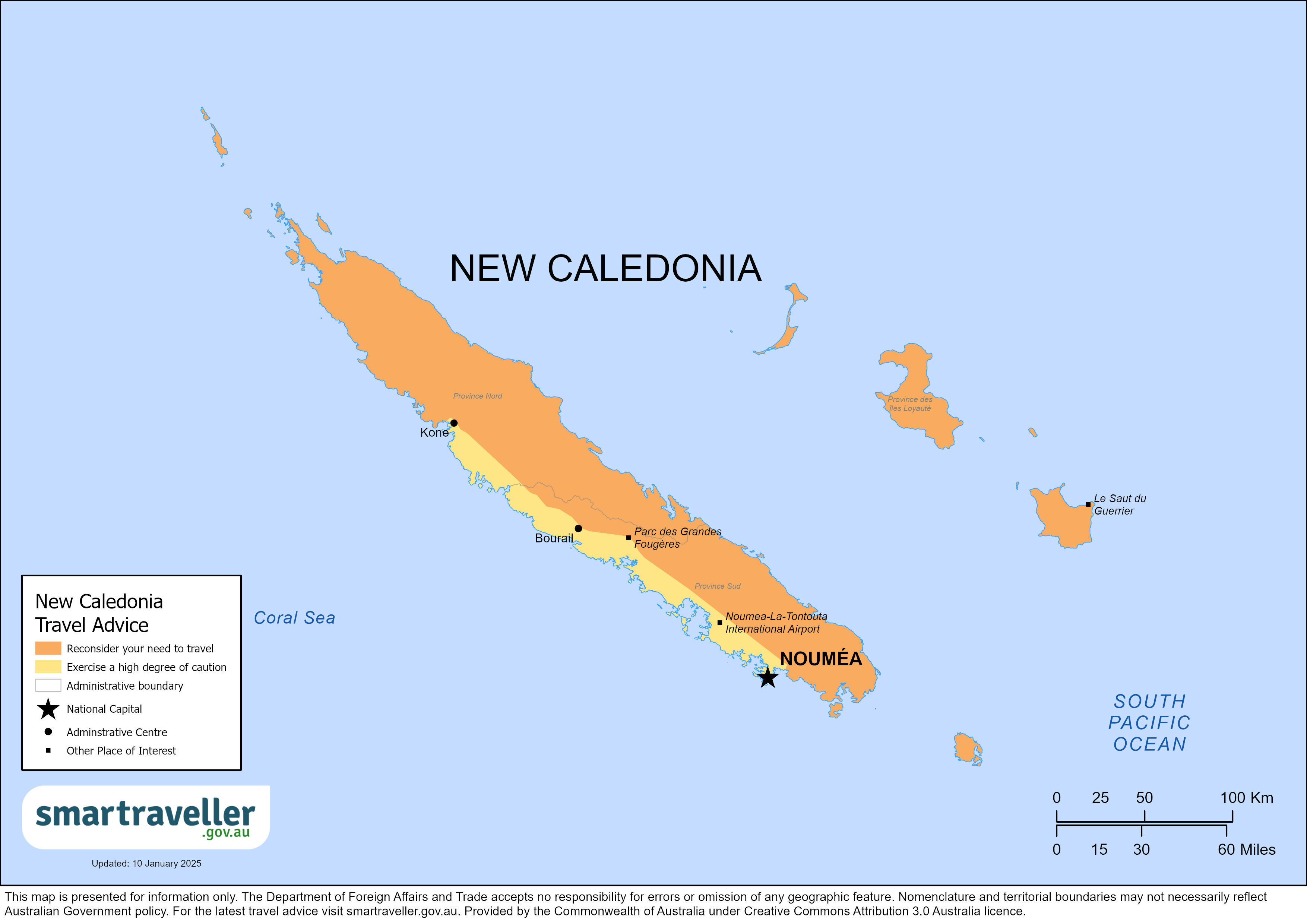 New Caledonia map