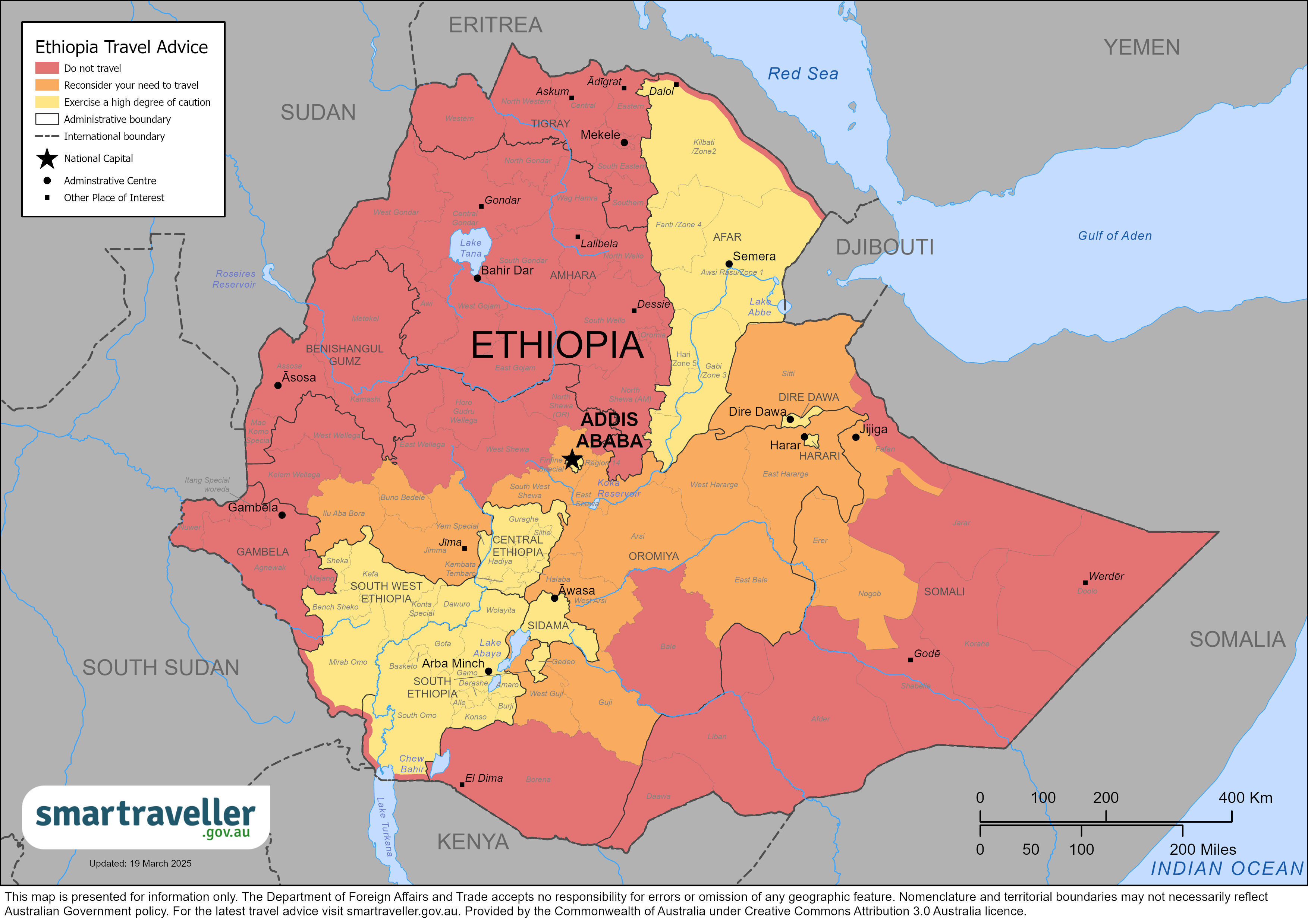 Ethiopia map